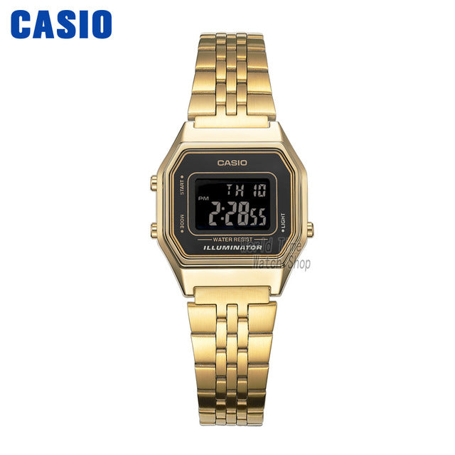 Casio watch gold women watches set brand luxury Waterproof Quartz